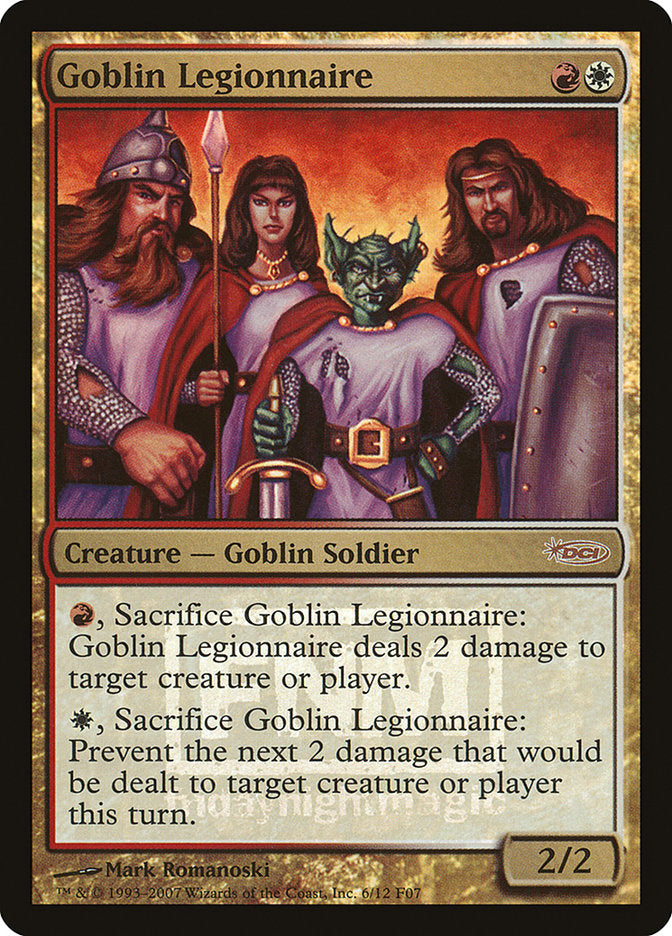 Goblin Legionnaire [Friday Night Magic 2007] | Good Games Adelaide SA