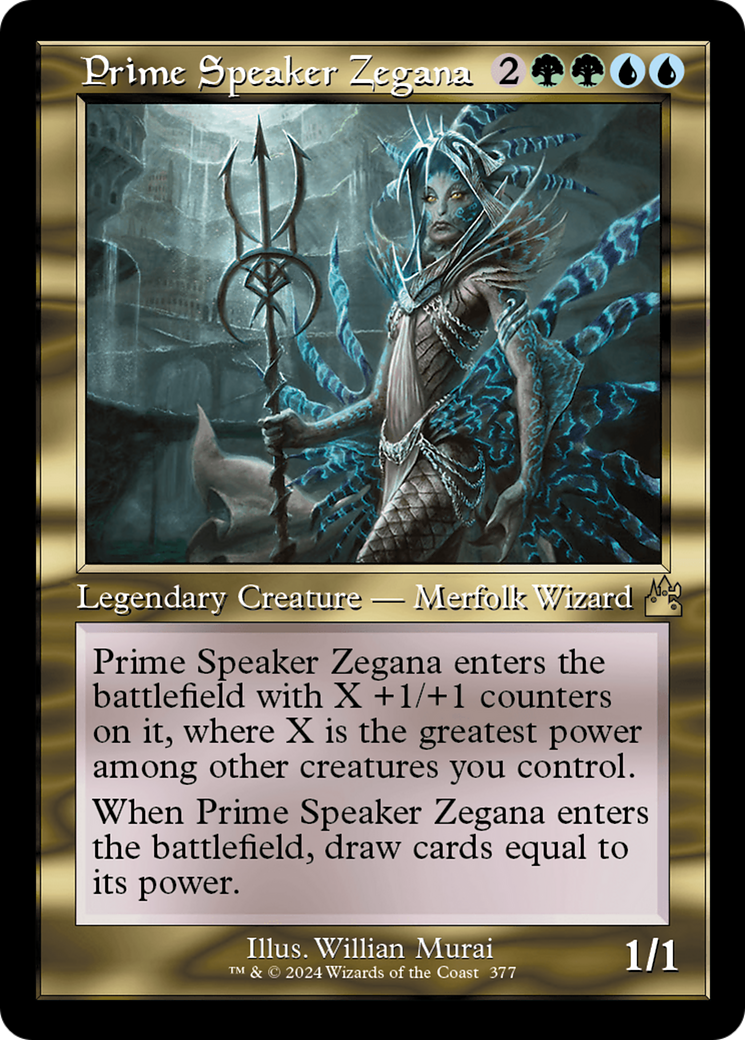 Prime Speaker Zegana (Retro Frame) [Ravnica Remastered] | Good Games Adelaide SA
