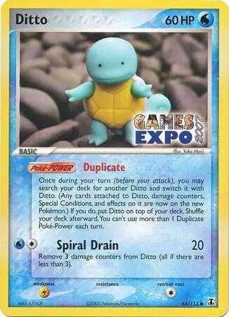 Ditto Squirtle Games Expo 2007 064/113 (Miscellaneous Cards & Products)  | Good Games Adelaide SA