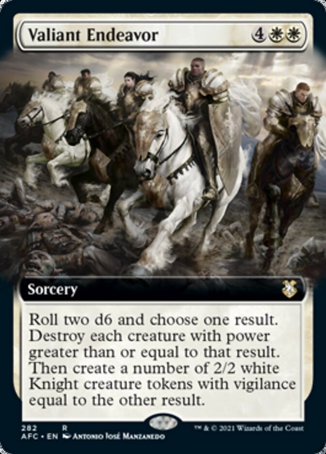 Valiant Endeavor (Extended) [Dungeons & Dragons: Adventures in the Forgotten Realms Commander] | Good Games Adelaide SA