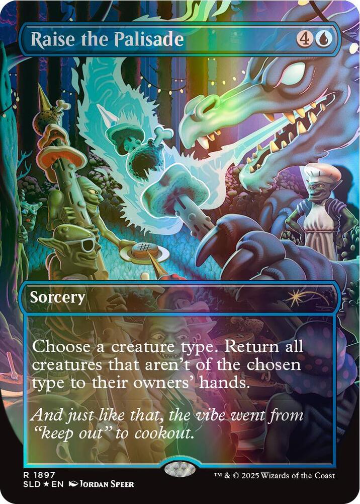 Raise the Palisade Double Rainbow Foil 1897 (Secret Lair Drop Series)  - Foil | Good Games Adelaide SA