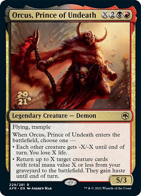 Orcus Prince of Undeath 229 (Prerelease Cards)  - Foil | Good Games Adelaide SA