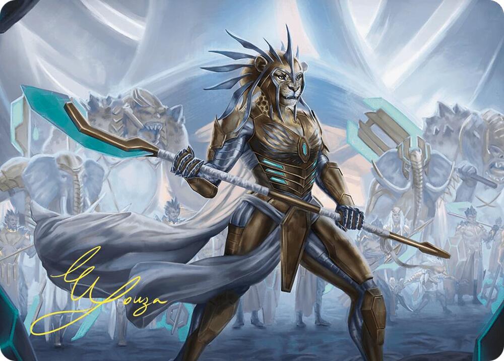Kemba Kha Regent Art Card Gold Stamped Signature 2 (Art Series: Commander Masters)  | Good Games Adelaide SA
