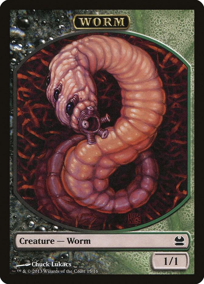 Worm Token 15 (Modern Masters)  | Good Games Adelaide SA