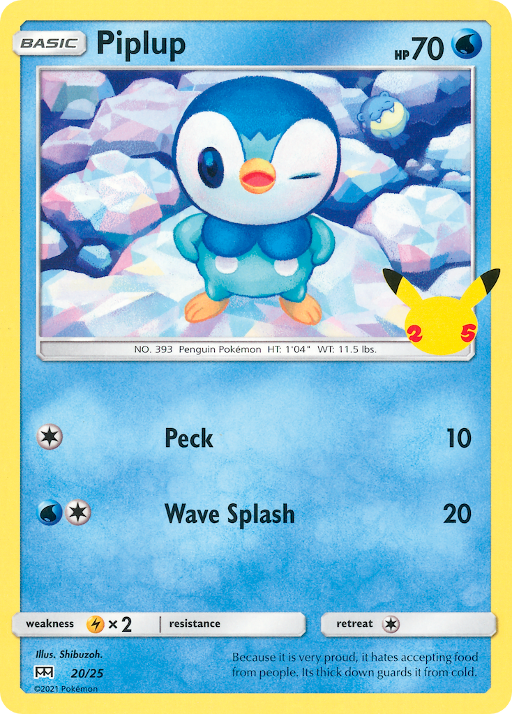 Piplup (20/25) [McDonald's 25th Anniversary] | Good Games Adelaide SA