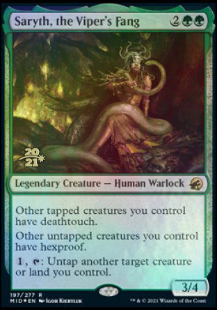 Saryth, the Viper's Fang [Innistrad: Midnight Hunt Prerelease Promos] | Good Games Adelaide SA