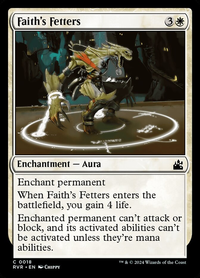 Faith's Fetters 18 (Ravnica Remastered)  - Foil | Good Games Adelaide SA