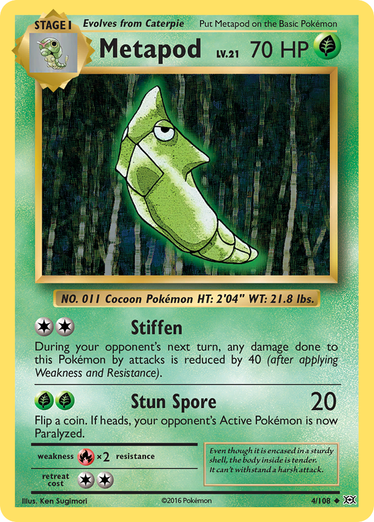 Metapod (4/108) [XY: Evolutions] | Good Games Adelaide SA
