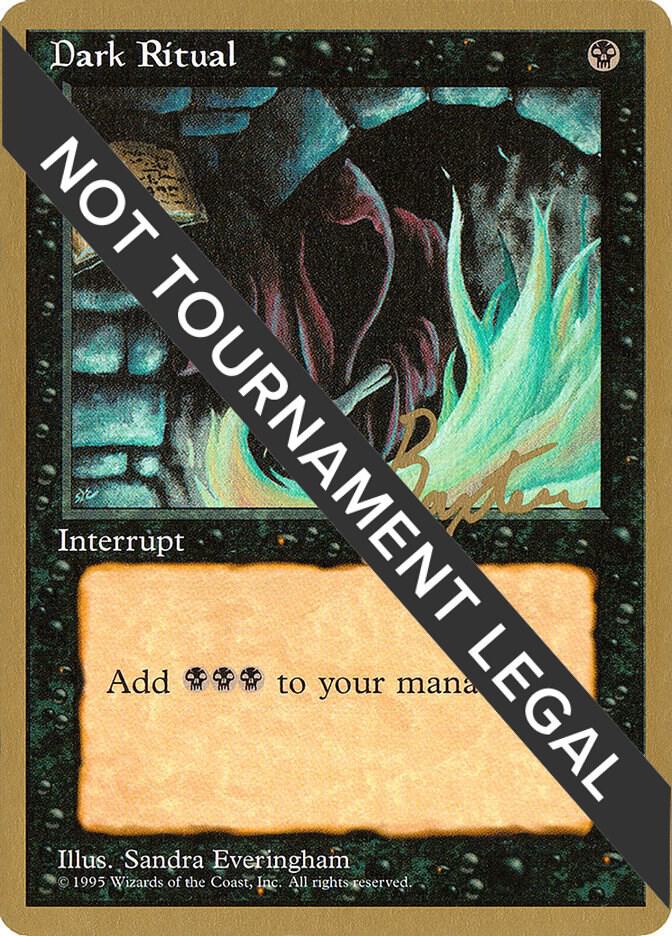 Dark Ritual 1996 George Baxter 4ED  (World Championship Decks)  | Good Games Adelaide SA