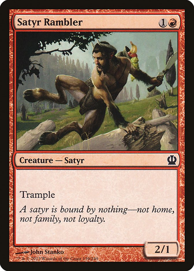 Satyr Rambler 139 (Theros)  - Foil | Good Games Adelaide SA