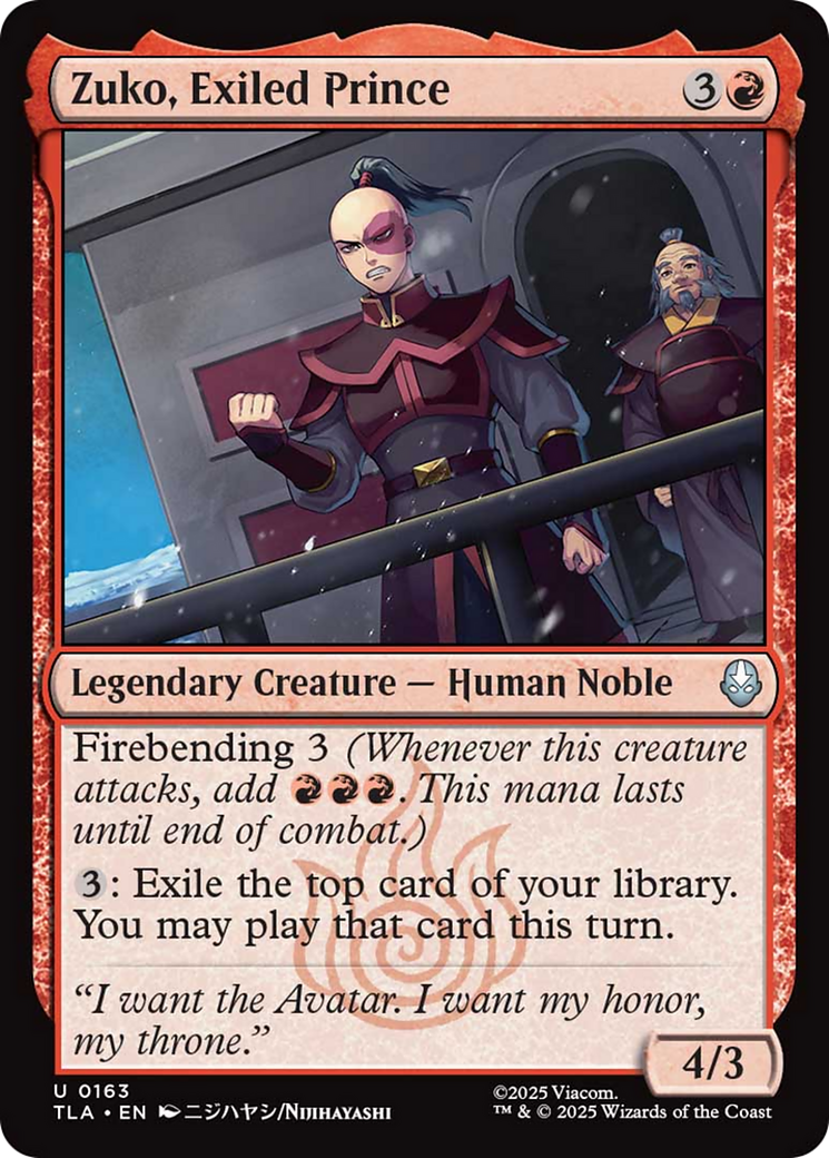 Zuko, Exiled Prince [Avatar: The Last Airbender] | Good Games Adelaide SA