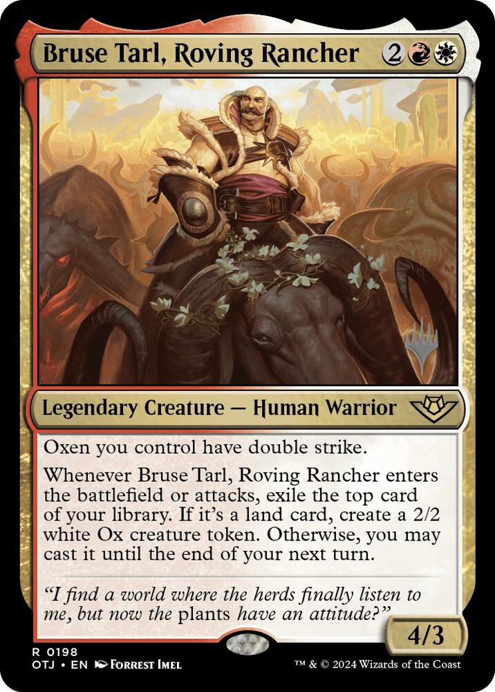 Bruse Tarl Roving Rancher 198 (Promo Pack: Outlaws of Thunder Junction)  | Good Games Adelaide SA
