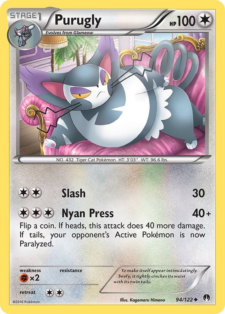 Purugly 94/122 (XY - BREAKpoint)  | Good Games Adelaide SA