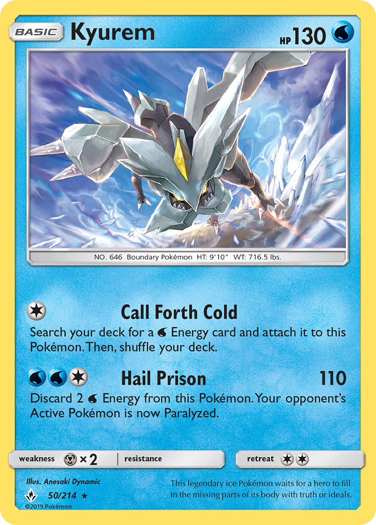 Kyurem (50/214) [Sun & Moon: Unbroken Bonds] | Good Games Adelaide SA