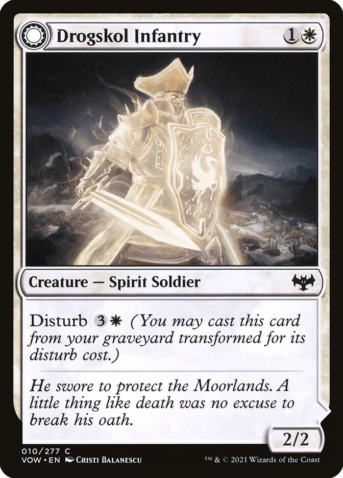 Drogskol Infantry // Drogskol Armaments 10 (Innistrad: Crimson Vow)  - Foil | Good Games Adelaide SA