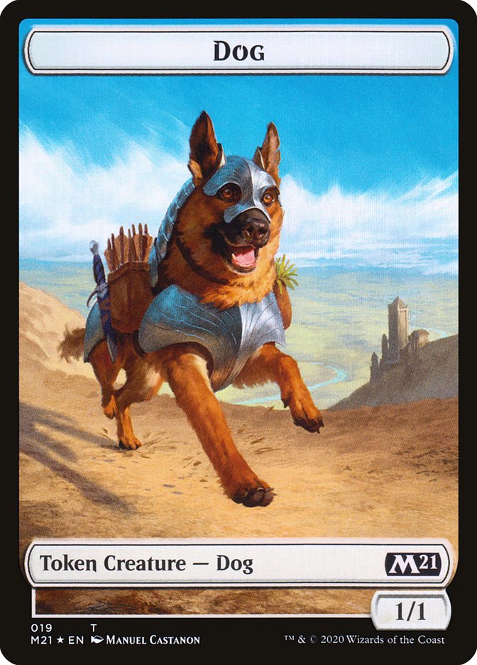 Demon // Dog Double-sided Token [Core Set 2021 Tokens] | Good Games Adelaide SA