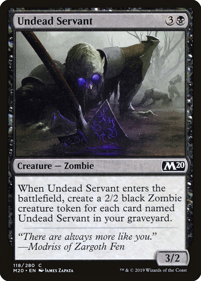 Undead Servant 118 (Core Set 2020)  | Good Games Adelaide SA