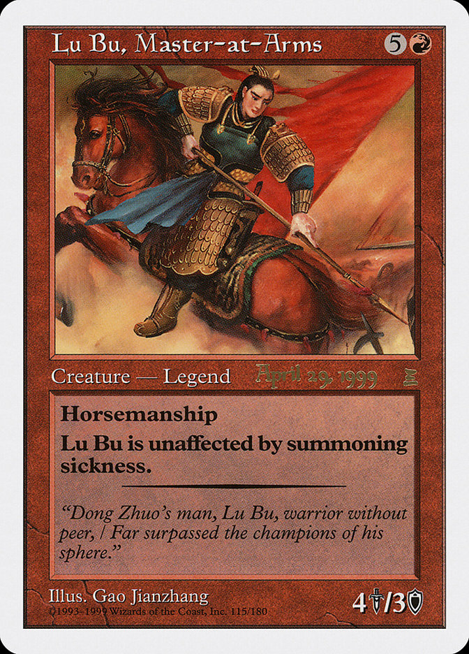 Lu Bu, Master-at-Arms (April 29, 1999) [Portal Three Kingdoms Promos] | Good Games Adelaide SA