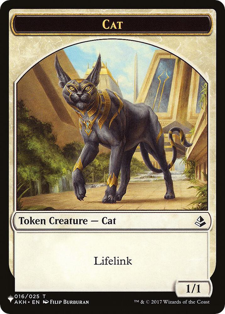 Cat 016 Dog Double Sided Token 16 // 10 (The List Reprints)  | Good Games Adelaide SA
