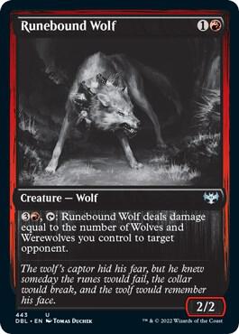 Runebound Wolf 443 (Innistrad: Double Feature)  - Foil | Good Games Adelaide SA