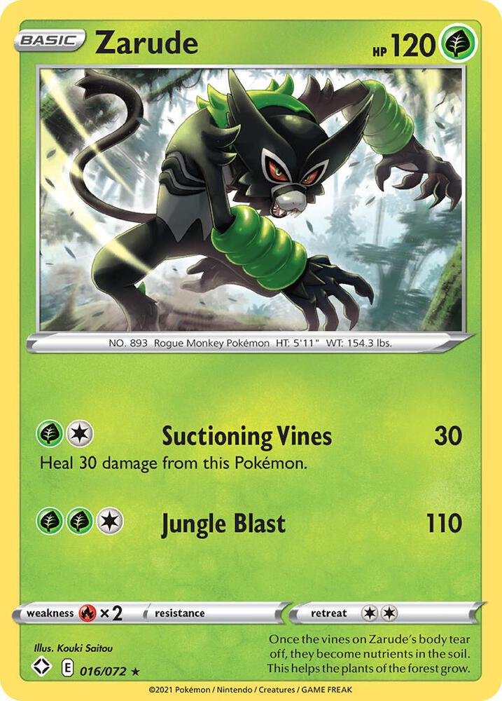 Zarude 016/072 (Shining Fates)  | Good Games Adelaide SA