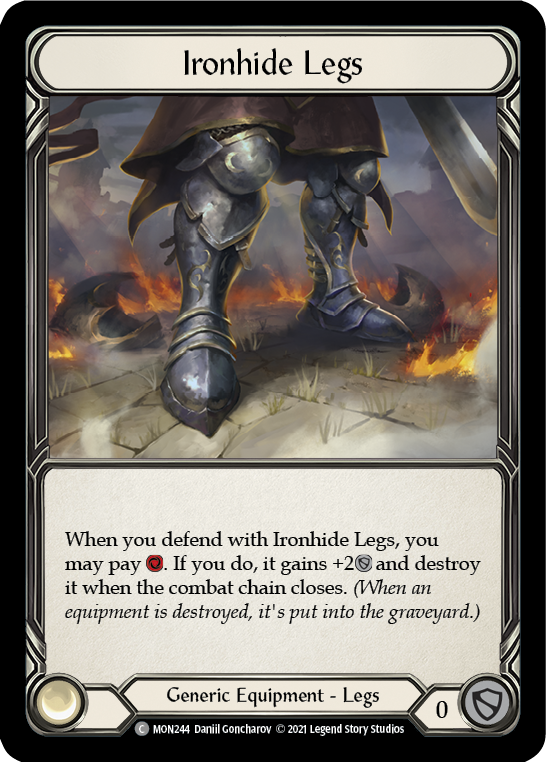 Ironhide Legs [MON244-CF] 1st Edition Cold Foil | Good Games Adelaide SA