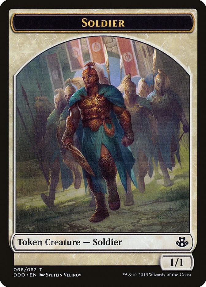 Soldier Token 66 (Duel Decks: Elspeth vs. Kiora)  | Good Games Adelaide SA