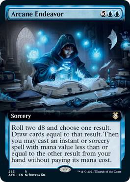 Arcane Endeavor Extended Art 283 (Commander: Adventures in the Forgotten Realms)  | Good Games Adelaide SA