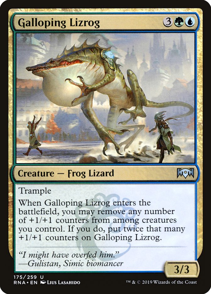 Galloping Lizrog 175 (Ravnica Allegiance)  - Foil | Good Games Adelaide SA