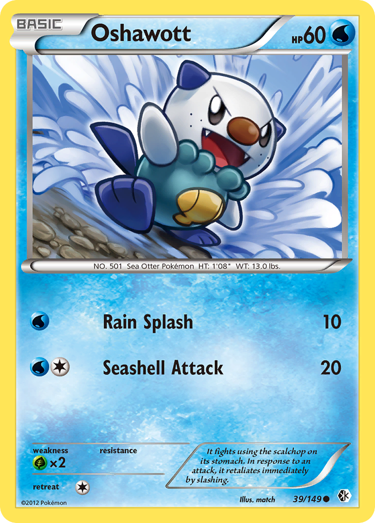 Oshawott (39/149) [Black & White: Boundaries Crossed] | Good Games Adelaide SA