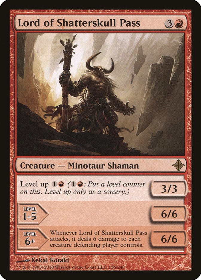 Lord of Shatterskull Pass 156 (Rise of the Eldrazi)  - Foil | Good Games Adelaide SA