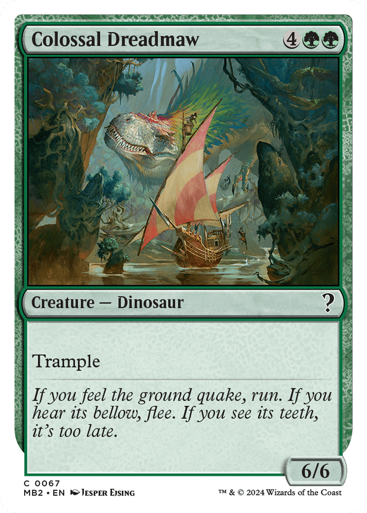 Colossal Dreadmaw (White Border) [Mystery Booster 2] | Good Games Adelaide SA