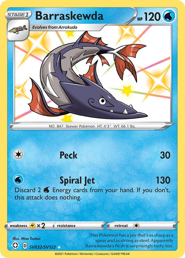 Barraskewda SV032/SV122 (Shining Fates: Shiny Vault)  - Holofoil | Good Games Adelaide SA