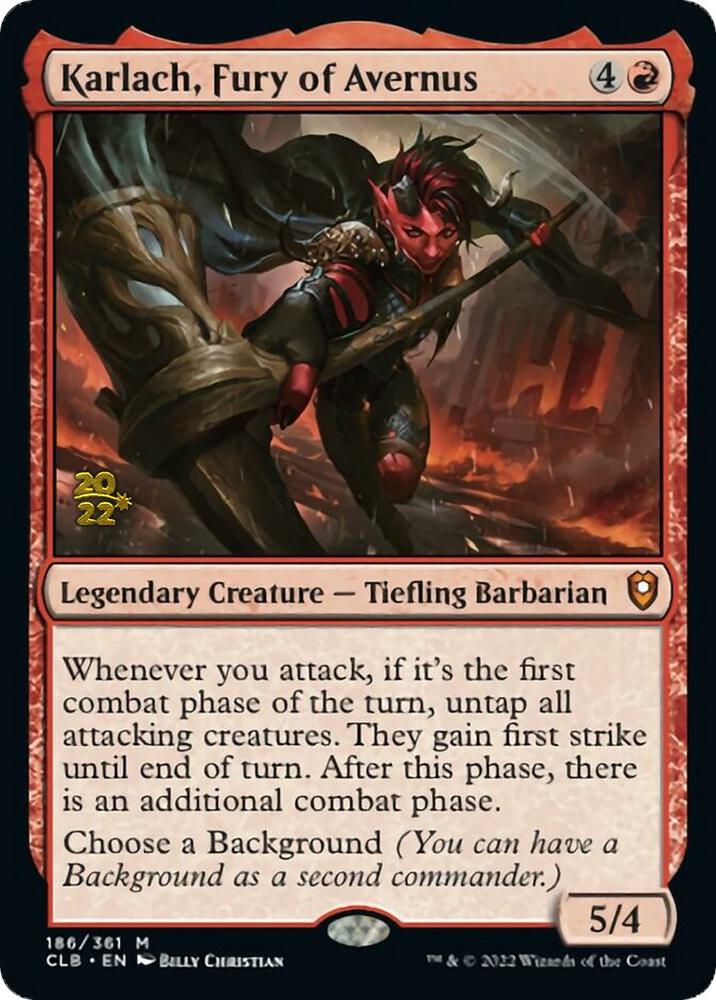 Karlach Fury of Avernus 186 (Prerelease Cards)  - Foil | Good Games Adelaide SA