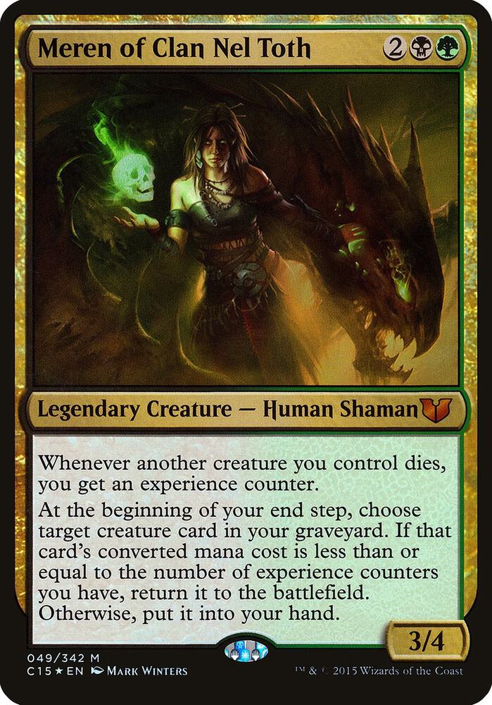 Meren of Clan Nel Toth Commander 2015 49 (Oversize Cards)  - Foil | Good Games Adelaide SA