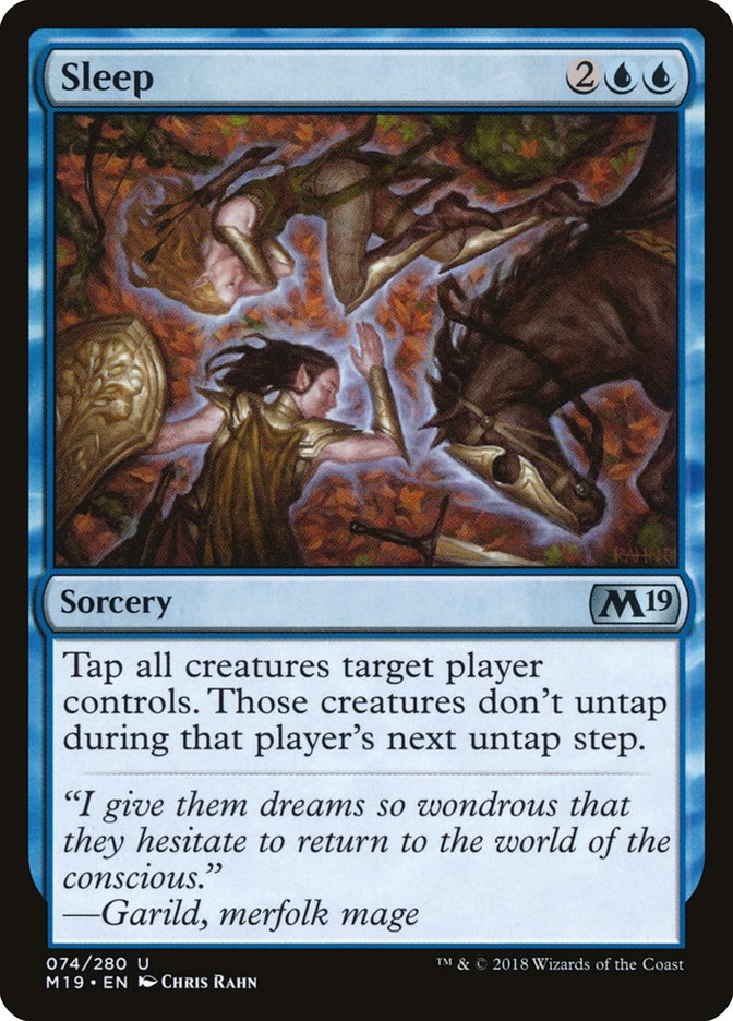 Sleep 74 (Core Set 2019)  - Foil | Good Games Adelaide SA
