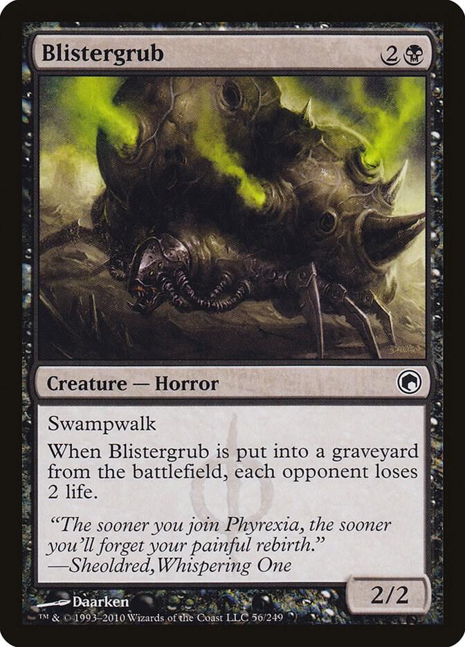 Blistergrub 56 (Scars of Mirrodin)  - Foil | Good Games Adelaide SA
