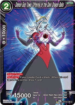 Demon God Towa, Offering of the Dark Dragon Balls (Common) [BT13-139] | Good Games Adelaide SA