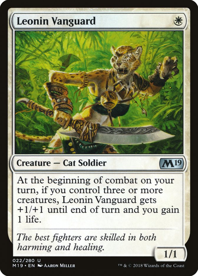 Leonin Vanguard 22 (Core Set 2019)  - Foil | Good Games Adelaide SA