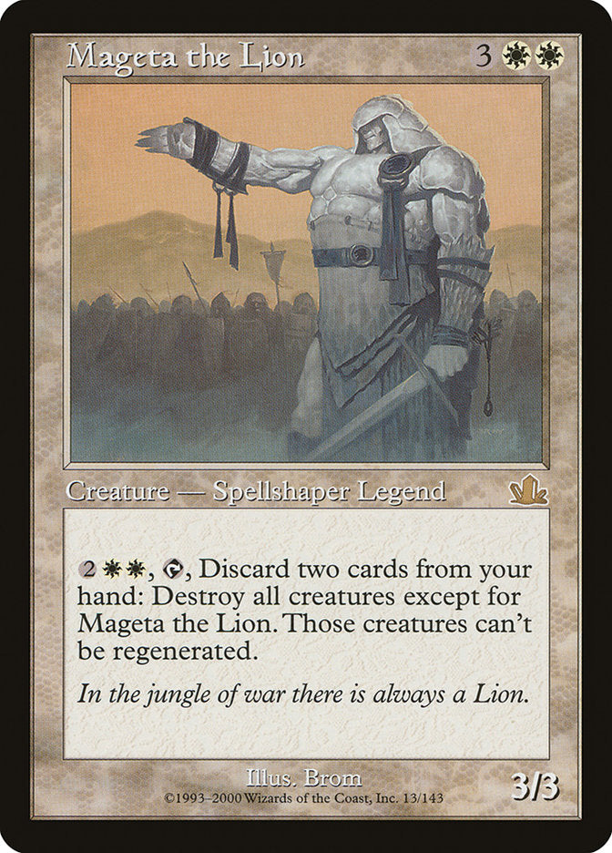 Mageta the Lion 13 (Prophecy)  - Foil | Good Games Adelaide SA
