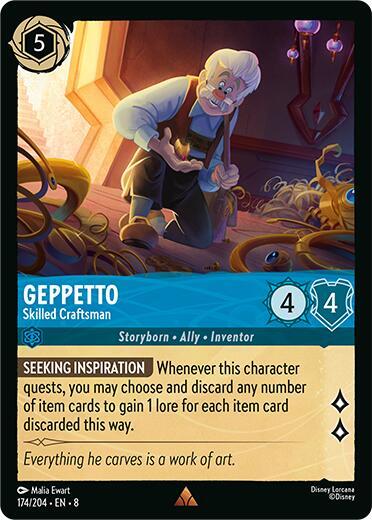 Geppetto Skilled Craftsman 174/204 (Reign of Jafar)  | Good Games Adelaide SA