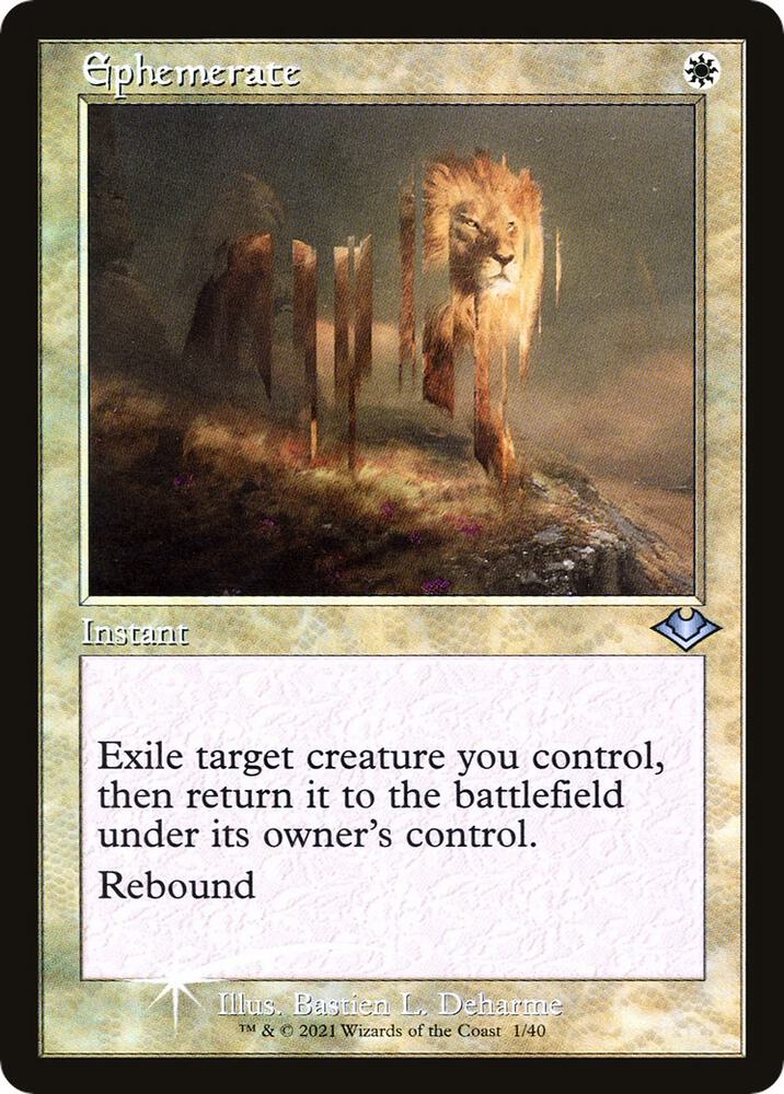 Ephemerate 1/40 (Modern Horizons)  - Retro Foil | Good Games Adelaide SA