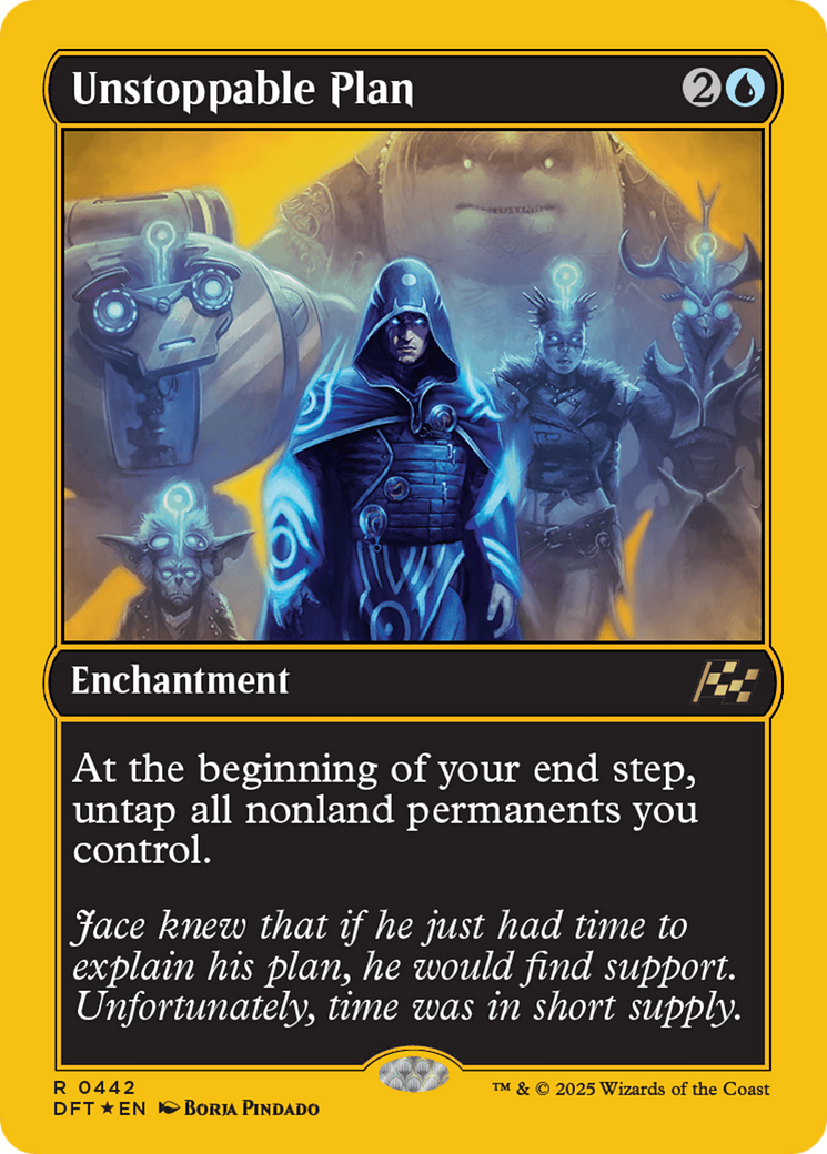 Unstoppable Plan (First-Place Foil) [Aetherdrift] | Good Games Adelaide SA