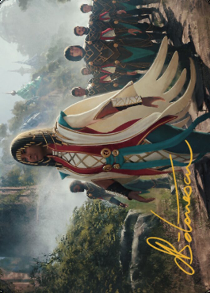 Queen Kayla bin-Kroog Art Card (Gold-Stamped Signature) [The Brothers' War Art Series] | Good Games Adelaide SA