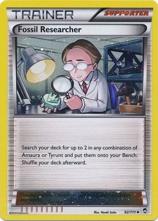 Fossil Researcher (92/111) (Cosmos Holo) [XY: Furious Fists] | Good Games Adelaide SA