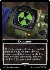 Radiation // Treasure (018) Double-Sided Token [Fallout Tokens] | Good Games Adelaide SA