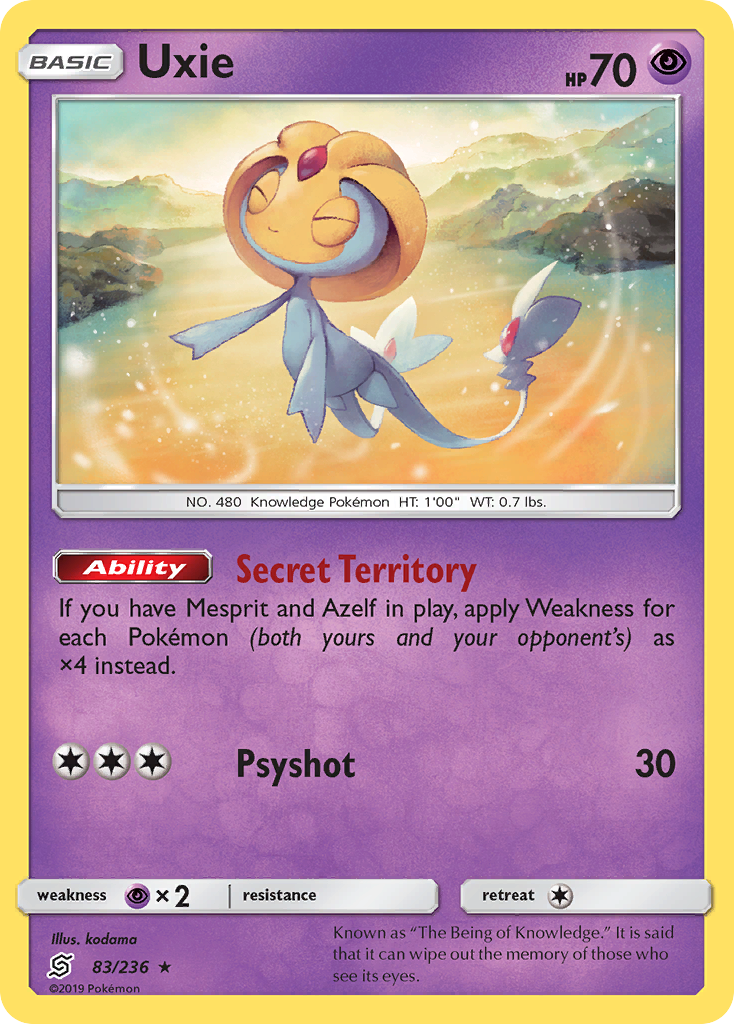 Uxie (83/236) [Sun & Moon: Unified Minds] | Good Games Adelaide SA