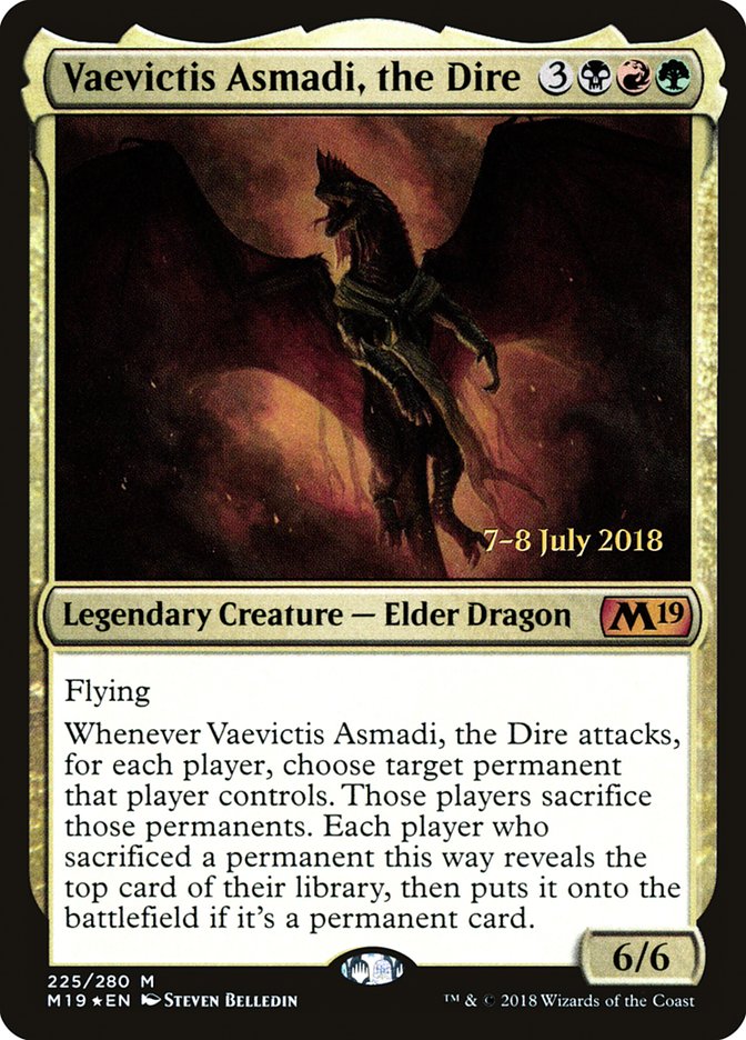 Vaevictis Asmadi, The Dire [Core Set 2019 Promos] | Good Games Adelaide SA