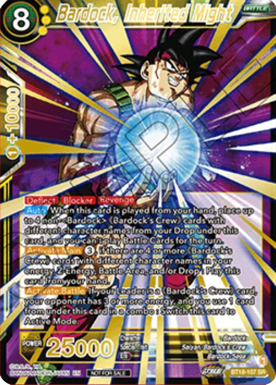 Bardock, Inherited Might (Zenkai Cup 2022 Top 32) (BT18-107) [Tournament Promotion Cards] | Good Games Adelaide SA