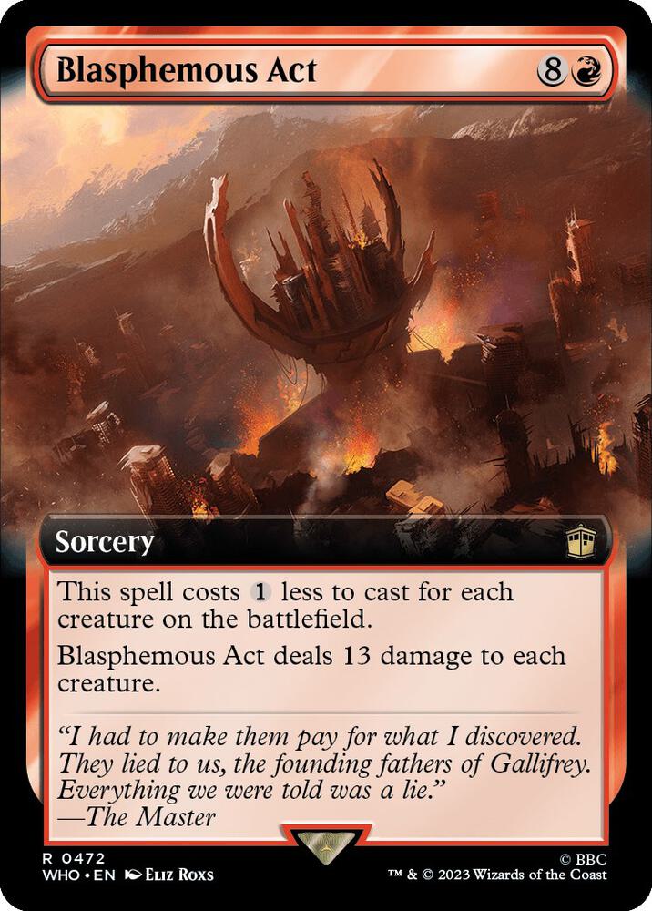 Blasphemous Act 472 (Universes Beyond: Doctor Who)  - Foil | Good Games Adelaide SA